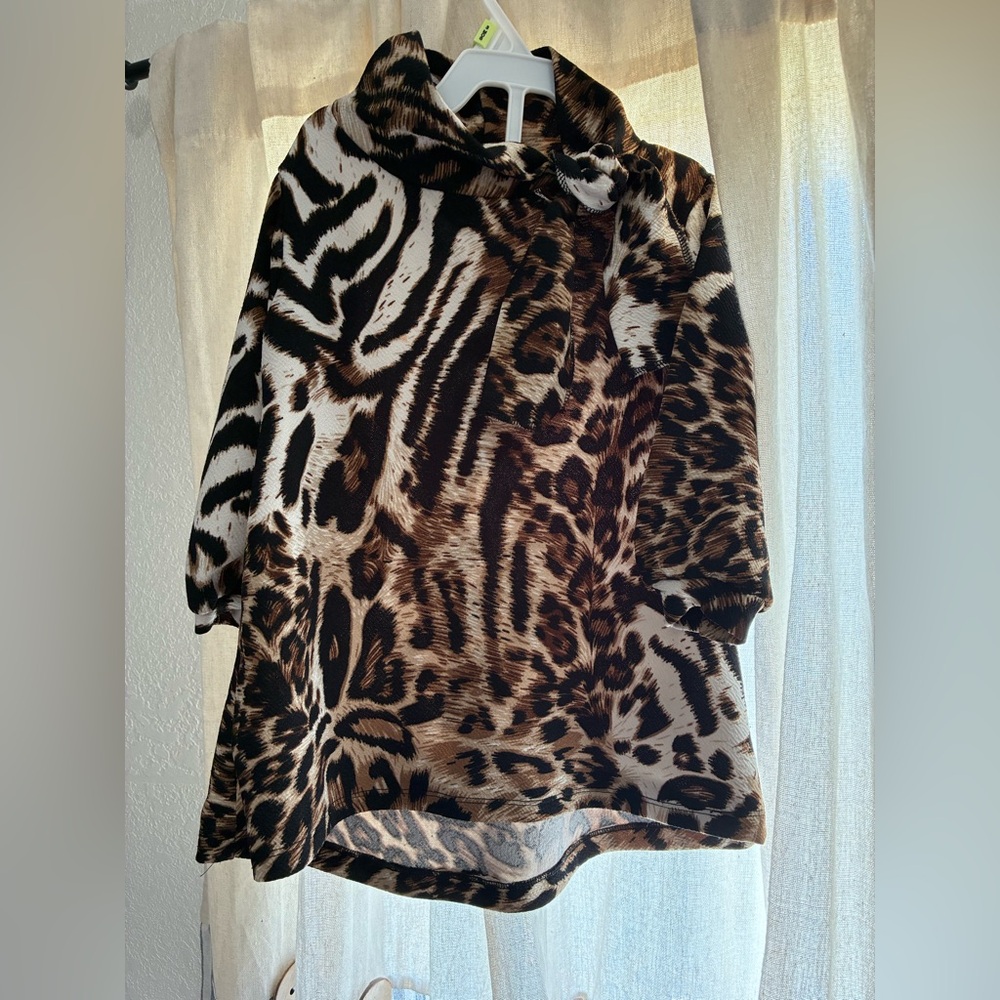Kids Animal Print Matching Skirt and top